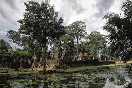 Temple Banteay Srei au Cambodge